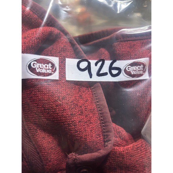 Eddie Bauer Burgundy Red Fleece Henley Long Sleeve Sweatshirt Women's Medium(926 - Picture 6 of 6